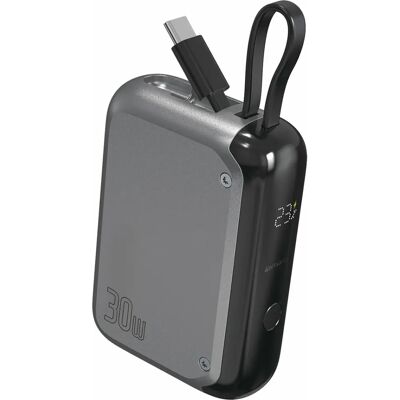 4smarts Powerbank 10000mAh Grå - Power Bank 4smarts Powerbank 10000mAh Grå - Power Bank