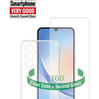 Samsung S23 FE 4smarts Second Glass X-Pro Ensemble de Protection 360° Samsung S23 FE 4smarts Second Glass X-Pro Ensemble de Protection 360°