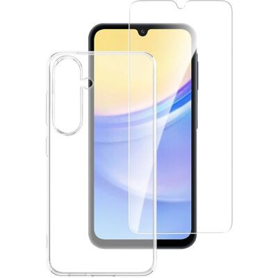 Samsung Galaxy A15 4smarts Ensemble de Protection 360 - Transparent Samsung Galaxy A15 4smarts Ensemble de Protection 360 - Transparent