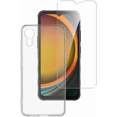 Gennemsigtig etui og skærmbeskyttelse til Galaxy Xcover 7 Gennemsigtig etui og skærmbeskyttelse til Galaxy Xcover 7