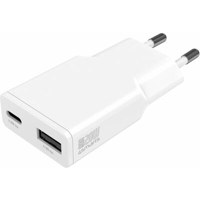 4smarts 541122 Dobbelt USB-C & USB-A Hurtigoplader 4smarts 541122 Dobbelt USB-C & USB-A Hurtigoplader