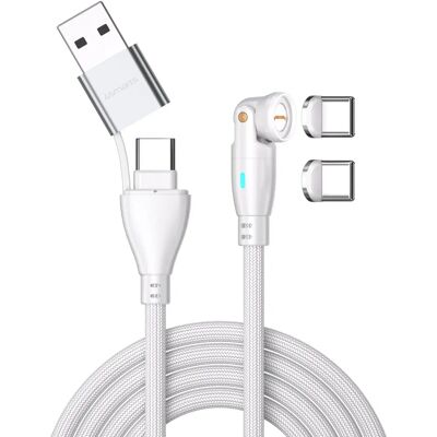 4smarts USB C Magnetisk Kabel - 180° Drej - 100W 4smarts USB C Magnetisk Kabel - 180° Drej - 100W