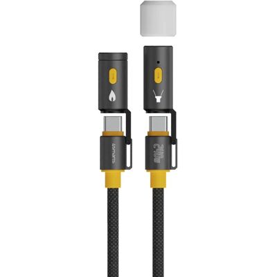 4smarts 541240 USB-Kabel - 1,5M, USB 3.2 Gen 1, Schwarz, Gelb 4smarts 541240 USB-Kabel - 1,5M, USB 3.2 Gen 1, Schwarz, Gelb