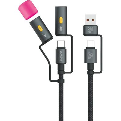 4smarts 541060 USB C-kabel - 1m, Svart, 60W 4smarts 541060 USB C-kabel - 1m, Svart, 60W