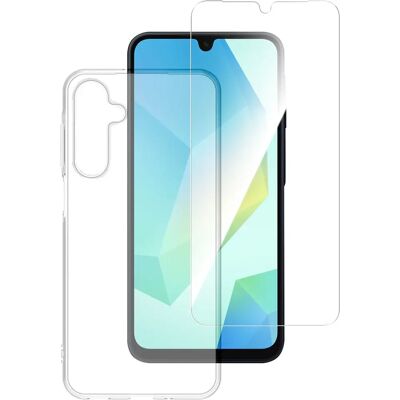 Samsung Galaxy A16 360° Beskyttelsessæt - Gennemsigtig Samsung Galaxy A16 360° Beskyttelsessæt - Gennemsigtig