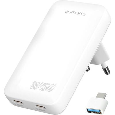 4smarts 542045 universel hvid mobillader - Hurtig opladning 4smarts 542045 universel hvid mobillader - Hurtig opladning