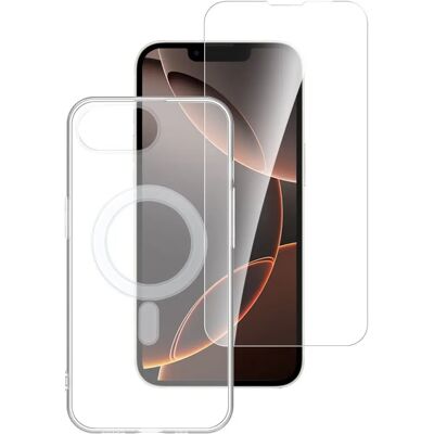 360° Skyddssats för iPhone 16e - Transparent och MagSafe-kompatibel 360° Skyddssats för iPhone 16e - Transparent och MagSafe-kompatibel