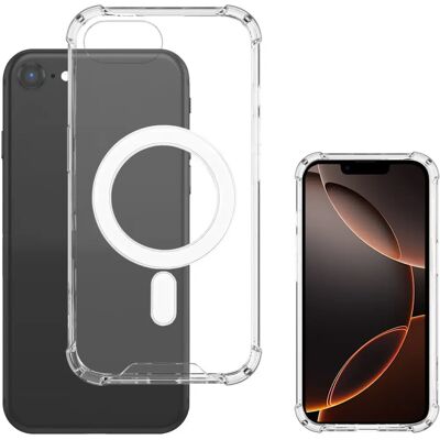 Gennemsigtig hybrid cover til iPhone SE (4. generation) - MagSafe Gennemsigtig hybrid cover til iPhone SE (4. generation) - MagSafe