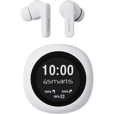 4smarts - SkyBuds Pro Screen ANC - Blanc - Écouteurs - Publicité 4smarts - SkyBuds Pro Screen ANC - Blanc - Écouteurs - Publicité