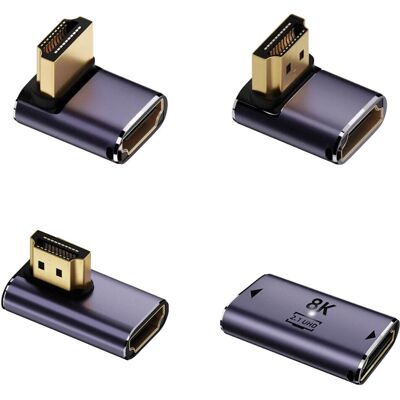 4smarts 541489 Videokabeladapter - HDMI Type A - Set van 4 - Grijs 4smarts 541489 Videokabeladapter - HDMI Type A - Set van 4 - Grijs