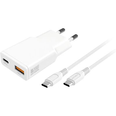 4smarts - PDPlug Slim 20W - White - GaN - Vægoplader 4smarts - PDPlug Slim 20W - White - GaN - Vægoplader