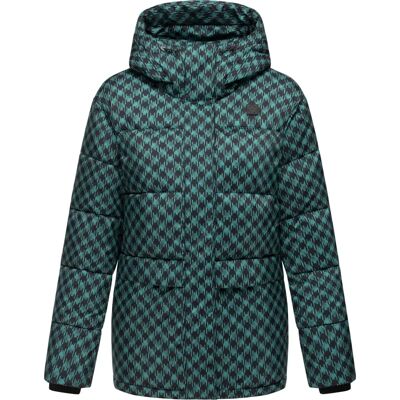 RAGWEAR XL (42) Blau Hahnentritt Winterjacke RAGWEAR XL (42) Blau Hahnentritt Winterjacke