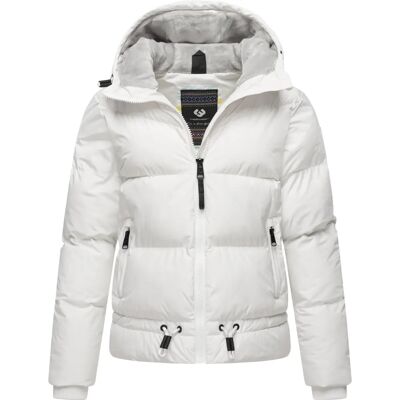 RAGWEAR Briony Hvid Vandafvisende Vinterjakke RAGWEAR Briony Hvid Vandafvisende Vinterjakke
