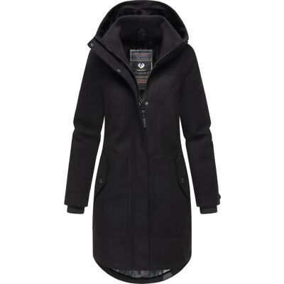 RAGWEAR Jannisa Coat - Klassisk Vinterjakke i Sort RAGWEAR Jannisa Coat - Klassisk Vinterjakke i Sort