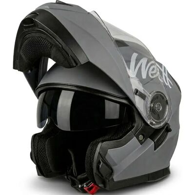 Westt - Torque X - Gris mat - XL - Modular Helmet - Publicité Westt - Torque X - Gris mat - XL - Modular Helmet - Publicité
