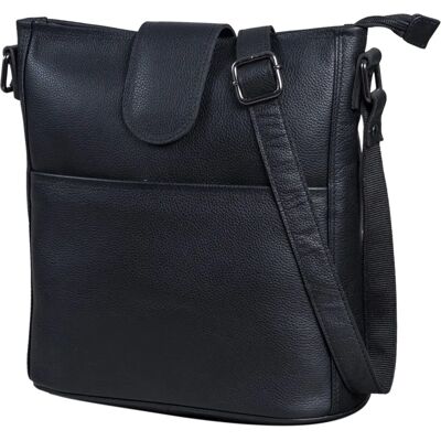LEABAGS Sac à Main en Cuir pour Femmes - Athens - Noir - Sac - Publicité LEABAGS Sac à Main en Cuir pour Femmes - Athens - Noir - Sac - Publicité