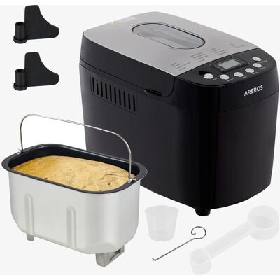 Arebos Bread Maker - Black - Bread Maker Arebos Bread Maker - Black - Bread Maker