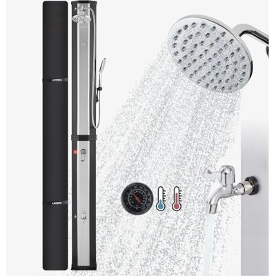 Doccia Solare Arebos 60 L con Termometro & Doccetta Doccia Solare Arebos 60 L con Termometro & Doccetta
