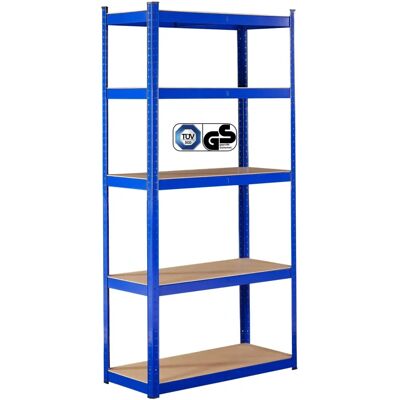 Estantería pesada AREBOS - 180x90x40cm - Azul - Estantería de almacenamiento Estantería pesada AREBOS - 180x90x40cm - Azul - Estantería de almacenamiento