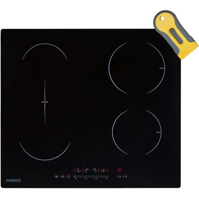 AREBOS - Placa de inducción - Negro - Placa de inducción AREBOS - Placa de inducción - Negro - Placa de inducción