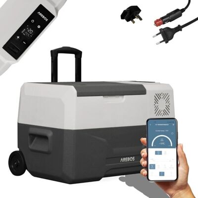 AREBOS - AREBOS 27L - Compressor - with wheels - Portable cooler AREBOS - AREBOS 27L - Compressor - with wheels - Portable cooler