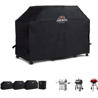 Arebos Gas BBQ Cover - 163x61x122cm - Waterproof & UV-Resistant Arebos Gas BBQ Cover - 163x61x122cm - Waterproof & UV-Resistant