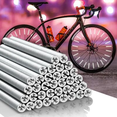Oxc 3m Raggi Riflettori, 10 pz - Argento - Riflettori per bicicletta Oxc 3m Raggi Riflettori, 10 pz - Argento - Riflettori per bicicletta