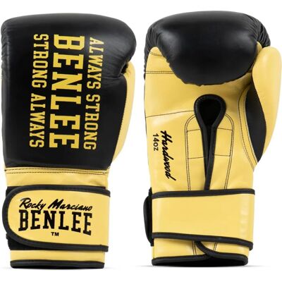 Guantes de Boxeo de Cuero Benlee - Ergonómicos, Negro/Amarillo - Guantes de Boxeo Guantes de Boxeo de Cuero Benlee - Ergonómicos, Negro/Amarillo - Guantes de Boxeo
