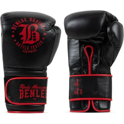 Guanti da boxe in pelle Benlee Lonsdale - Nero / Rosso - 12 oz Guanti da boxe in pelle Benlee Lonsdale - Nero / Rosso - 12 oz