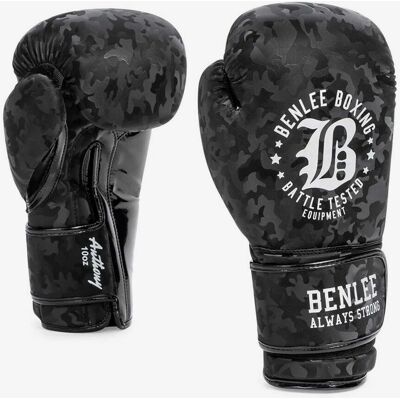 Benlee Boxhandschuhe Kunstleder ANTHONY schwarz / silber 10 oz - Boxhandschuhe Benlee Boxhandschuhe Kunstleder ANTHONY schwarz / silber 10 oz - Boxhandschuhe