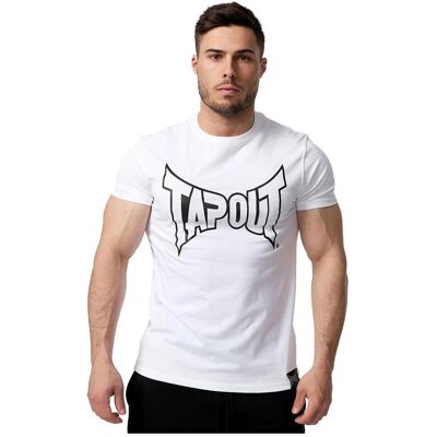 Tapout Herren Lifestyle Basic T-Shirt weiß/schwarz Tapout Herren Lifestyle Basic T-Shirt weiß/schwarz