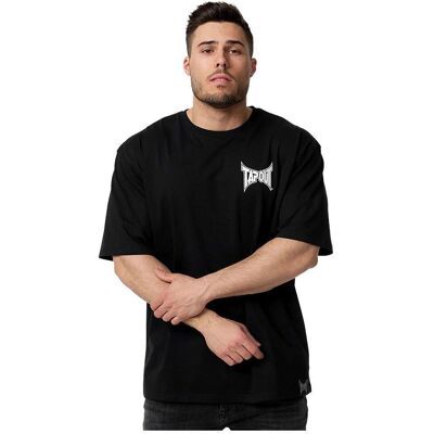 Tapout Men's Creekside Oversized Black/White T-Shirt - Fitness Tapout Men's Creekside Oversized Black/White T-Shirt - Fitness