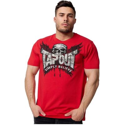 T-Shirt da uomo Tapout Creston - Rosso/Nero/Argento 3XL T-Shirt da uomo Tapout Creston - Rosso/Nero/Argento 3XL