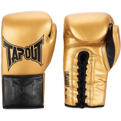 Tapout LOCKHART Bőrös Bokszkesztyűk - Felnőtt, Arany/fekete, 8 oz Tapout LOCKHART Bőrös Bokszkesztyűk - Felnőtt, Arany/fekete, 8 oz