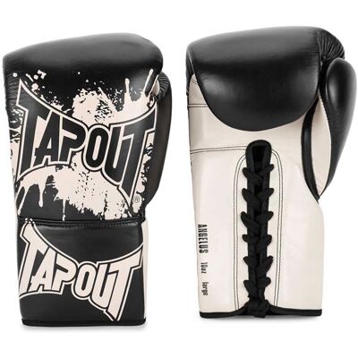 Tapout ANGELUS BőrBoxkesztyűk - Felnőtt, Fekete/ecru, 08 oz, Rendszeres Tapout ANGELUS BőrBoxkesztyűk - Felnőtt, Fekete/ecru, 08 oz, Rendszeres