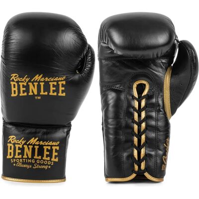 Benlee Lonsdale Leather Boxing Gloves - Black - 20 oz - Boxing Gloves Benlee Lonsdale Leather Boxing Gloves - Black - 20 oz - Boxing Gloves