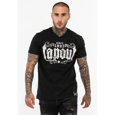 Tapout Men's Crashed Black/White L T-Shirt - T-Shirt Tapout Men's Crashed Black/White L T-Shirt - T-Shirt