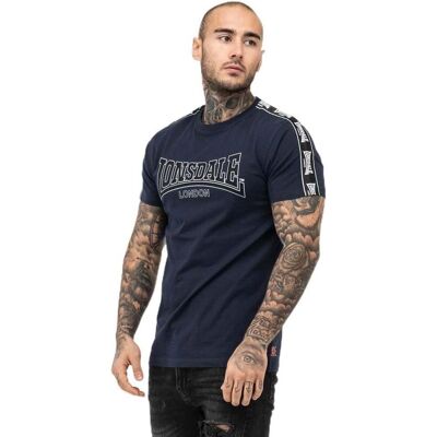 Lonsdale Vementry Herren T-Shirt Navy/Schwarz/Weiß - T-Shirt Lonsdale Vementry Herren T-Shirt Navy/Schwarz/Weiß - T-Shirt