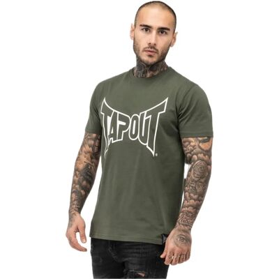 Tapout Heren Lifestyle Basic T-Shirt Olijf/Ecru Tapout Heren Lifestyle Basic T-Shirt Olijf/Ecru