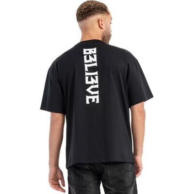 Tapout Men's B3LI3VE Black/White T-Shirt - MMA Sportswear Tapout Men's B3LI3VE Black/White T-Shirt - MMA Sportswear