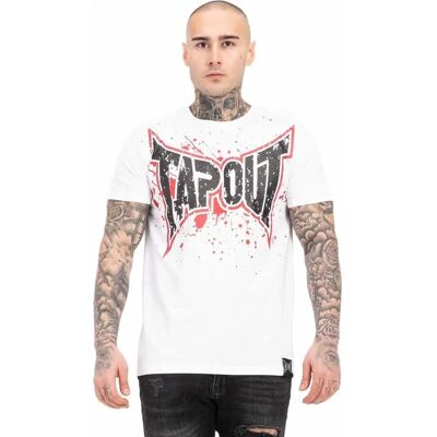 Tapout Splashing Wit/rood/zwart MMA T-Shirt Tapout Splashing Wit/rood/zwart MMA T-Shirt