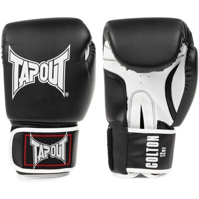 Guanti da boxe in ecopelle Tapout COLTON - Adulto, nero/bianco, 10 oz Guanti da boxe in ecopelle Tapout COLTON - Adulto, nero/bianco, 10 oz