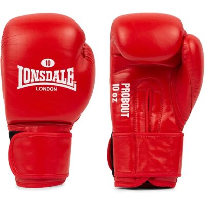 Lonsdale Leder Boxhandschuhe - Rot 12 OZ - Unisex Lonsdale Leder Boxhandschuhe - Rot 12 OZ - Unisex