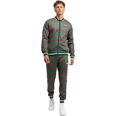 Lonsdale Edgware Men's Tracksuit - Slim Fit, Check Print, 3D Badge - Tracksuit Lonsdale Edgware Men's Tracksuit - Slim Fit, Check Print, 3D Badge - Tracksuit