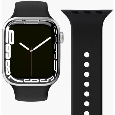 Vonmählen Schwarzes Silikonarmband für Apple Watch - Klassisch, Verstellbar, Stilvoll Vonmählen Schwarzes Silikonarmband für Apple Watch - Klassisch, Verstellbar, Stilvoll