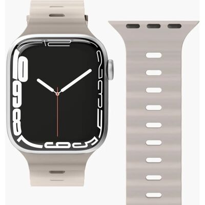 Vonmählen Ocean Silikonarmband Creme 38/40/41mm - Uhrenarmband Vonmählen Ocean Silikonarmband Creme 38/40/41mm - Uhrenarmband