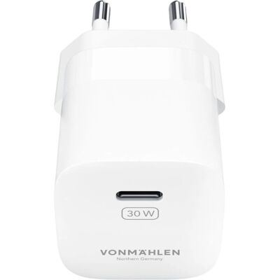 Carregador Unity GaN 30W Vonmählen - Branco Carregador Unity GaN 30W Vonmählen - Branco