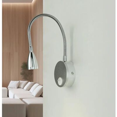 Licht-Erlebnisse - Wandlampe Jan - Silber - Wandleuchte Licht-Erlebnisse - Wandlampe Jan - Silber - Wandleuchte