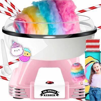 KESSER 500W Retro Zuckerwatte Maschine - mit 30 Stäbchen und Messlöffel KESSER 500W Retro Zuckerwatte Maschine - mit 30 Stäbchen und Messlöffel