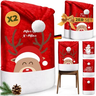 KESSER Weihnachtsstuhhüllen-Set - Festliche Dekoration KESSER Weihnachtsstuhhüllen-Set - Festliche Dekoration